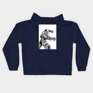 power house ecopop colossal skin armor hero Kids Hoodie